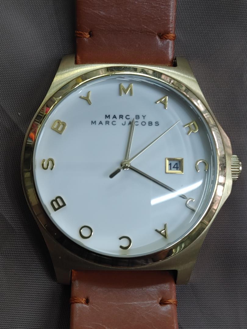 Marc By Jacobs MBM-1213 Analog Quartz Men マークバイマークジェイコブス Ｂｙ Menwatch Used品 [For Parts / Junk]