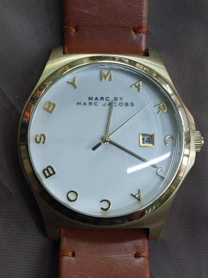 Marc By Jacobs MBM-1213 Analog Quartz Men マークバイマークジェイコブス Ｂｙ Menwatch Used品 [For Parts / Junk]