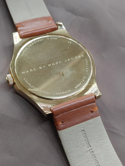 Marc By Jacobs MBM-1213 Analog Quartz Men マークバイマークジェイコブス Ｂｙ Menwatch Used品 [For Parts / Junk]