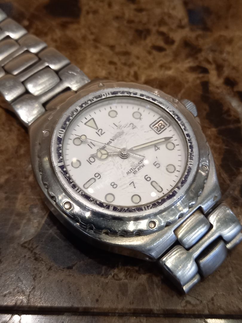 Charles Vogele Analog Mechanical (Automatic) Men Date Automatic Watch White Dial