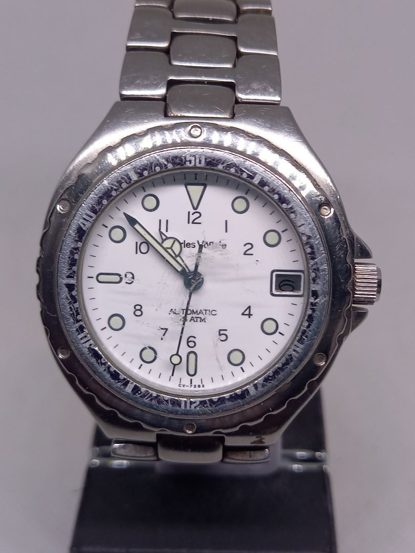 Charles Vogele Analog Mechanical (Automatic) Men Date Automatic Watch White Dial