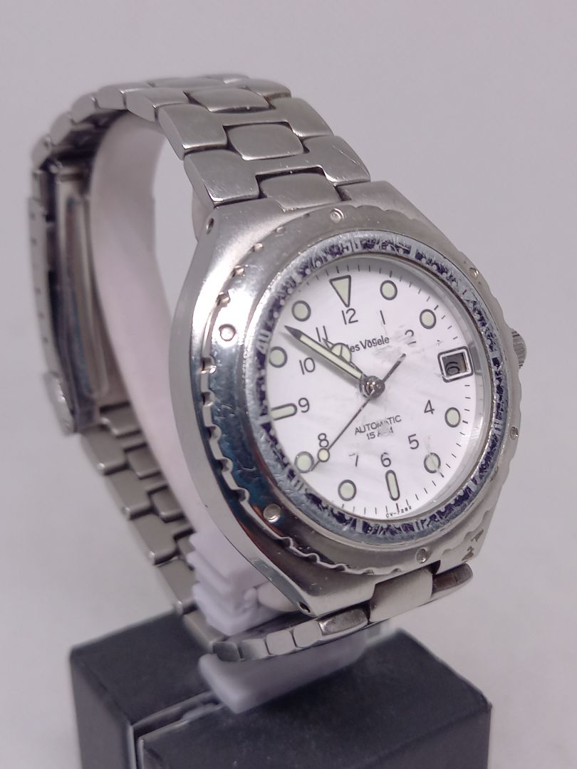Charles Vogele Analog Mechanical (Automatic) Men Date Automatic Watch White Dial