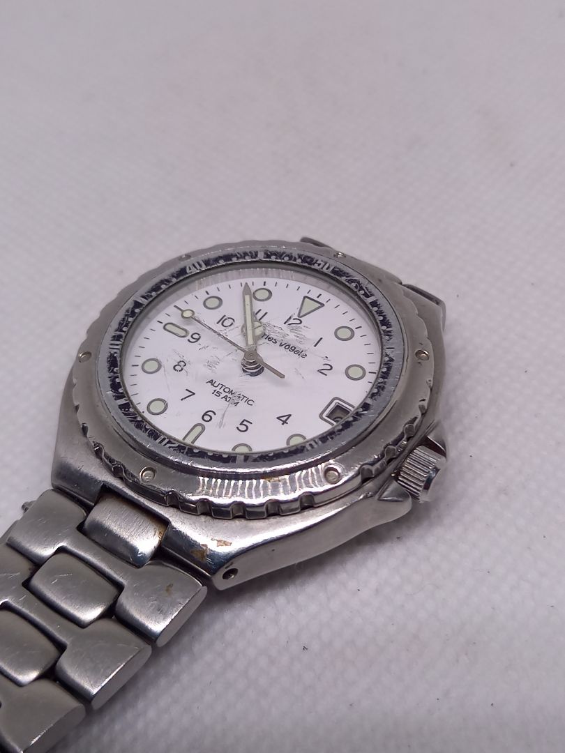 Charles Vogele Analog Mechanical (Automatic) Men Date Automatic Watch White Dial