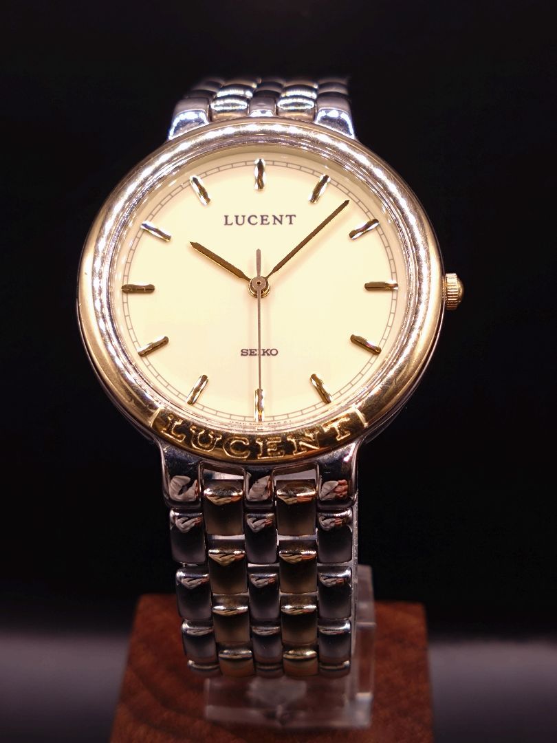 Seiko Lucent 7N01-6140 Analog Quartz Men 7N01-6140 Battery Replaced 1991