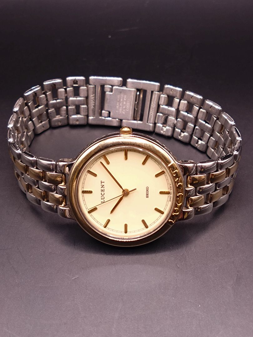 Seiko Lucent 7N01-6140 Analog Quartz Men 7N01-6140 Battery Replaced 1991