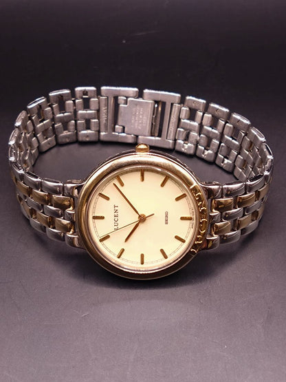 Seiko Lucent 7N01-6140 Analog Quartz Men 7N01-6140 Battery Replaced 1991