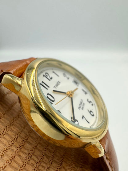 TIMEX Quartz Watch Silver Tone x Gold Tone