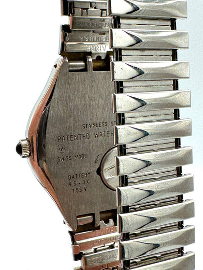 Swatch Analog Quartz Unisex Adults Wristwatch, 36Mm Case, Swiss Made, Antique Condition