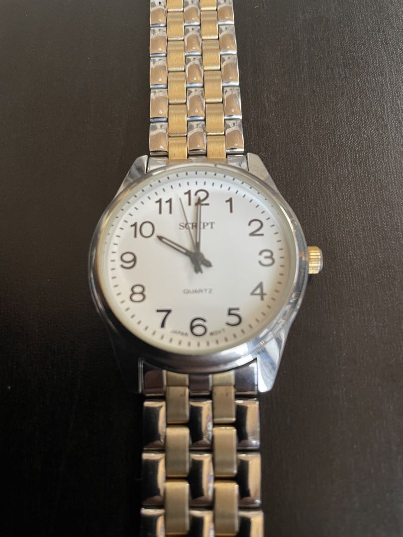 J-axis script Analog Quartz Men