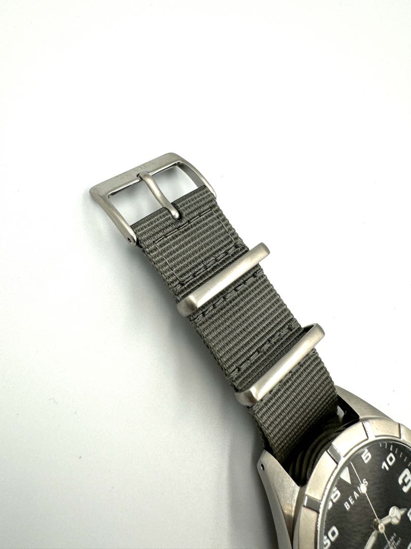 Beams Analog Quartz Men Watch Nato Strap Excellent Condition