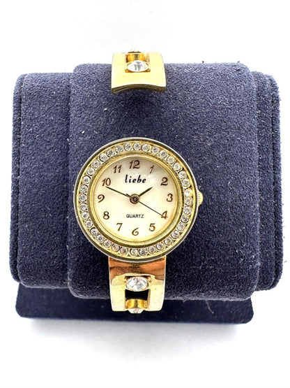 Liebe Analog Quartz Women Gemstone Accent Watch Women'S