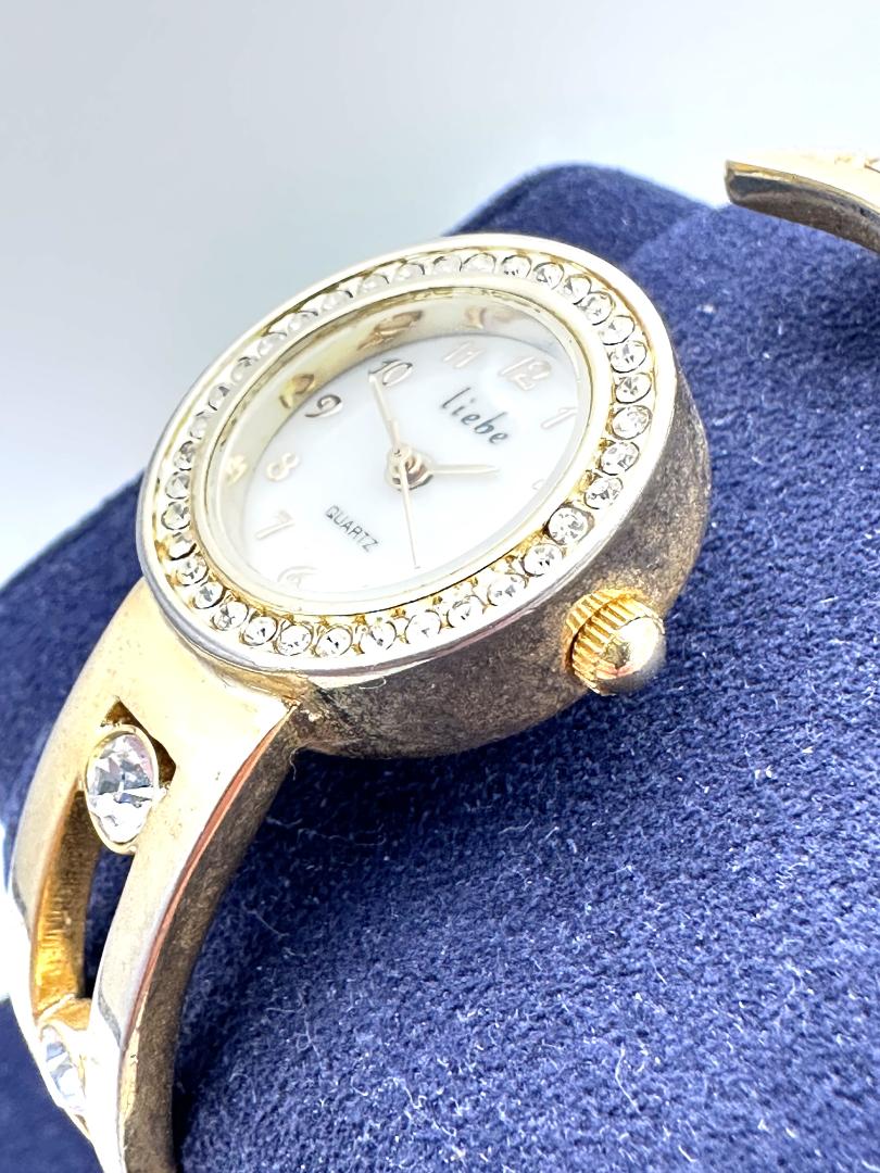 Liebe Analog Quartz Women Gemstone Accent Watch Women'S