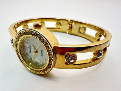 Liebe Analog Quartz Women Gemstone Accent Watch Women'S