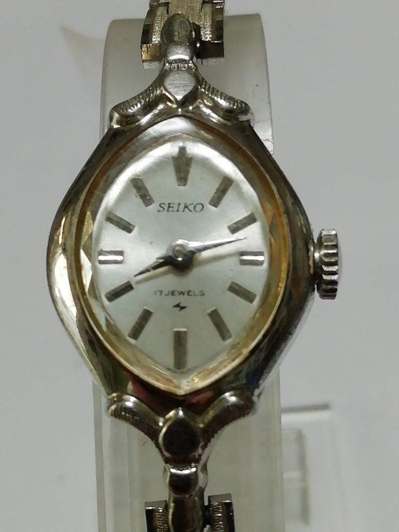 Seiko 21-7320 Analog Mechanical (Manual) Women Watch Solar 17Jewels Manual Winding Antique Working Item 5