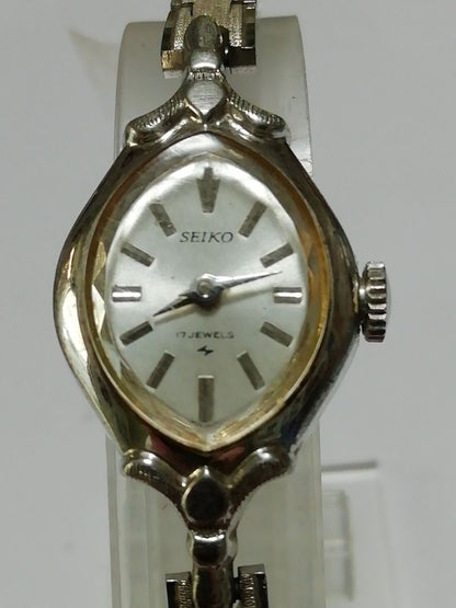 Seiko 21-7320 Analog Mechanical (Manual) Women Watch Solar 17Jewels Manual Winding Antique Working Item 5