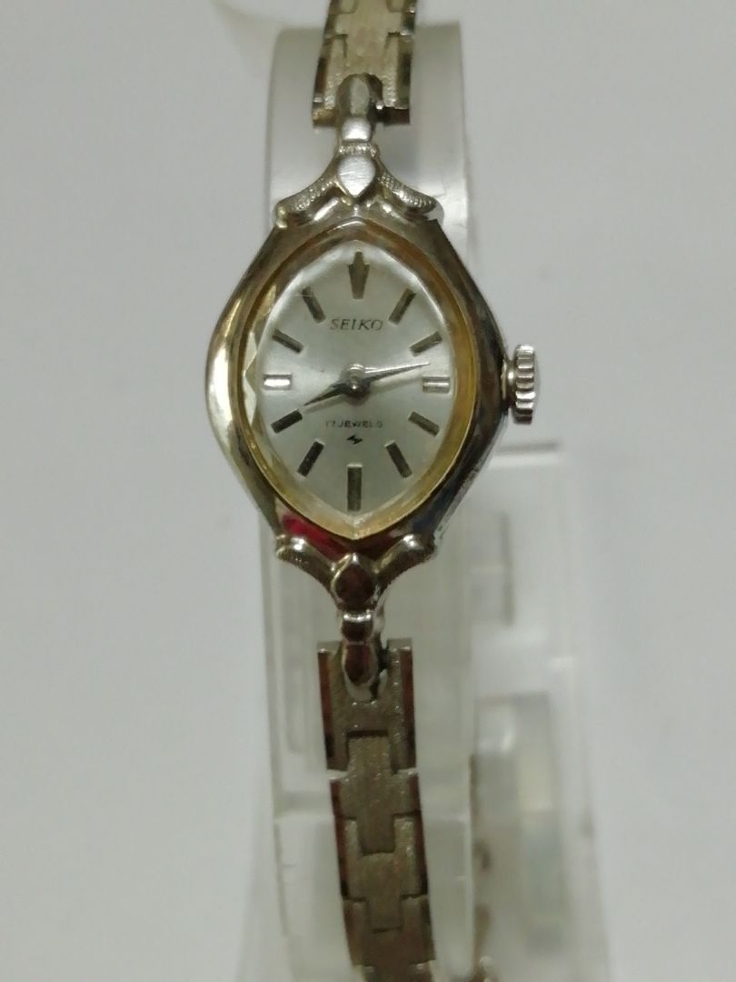 Seiko 21-7320 Analog Mechanical (Manual) Women Watch Solar 17Jewels Manual Winding Antique Working Item 5