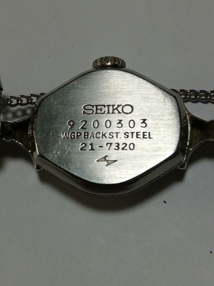 Seiko 21-7320 Analog Mechanical (Manual) Women Watch Solar 17Jewels Manual Winding Antique Working Item 5
