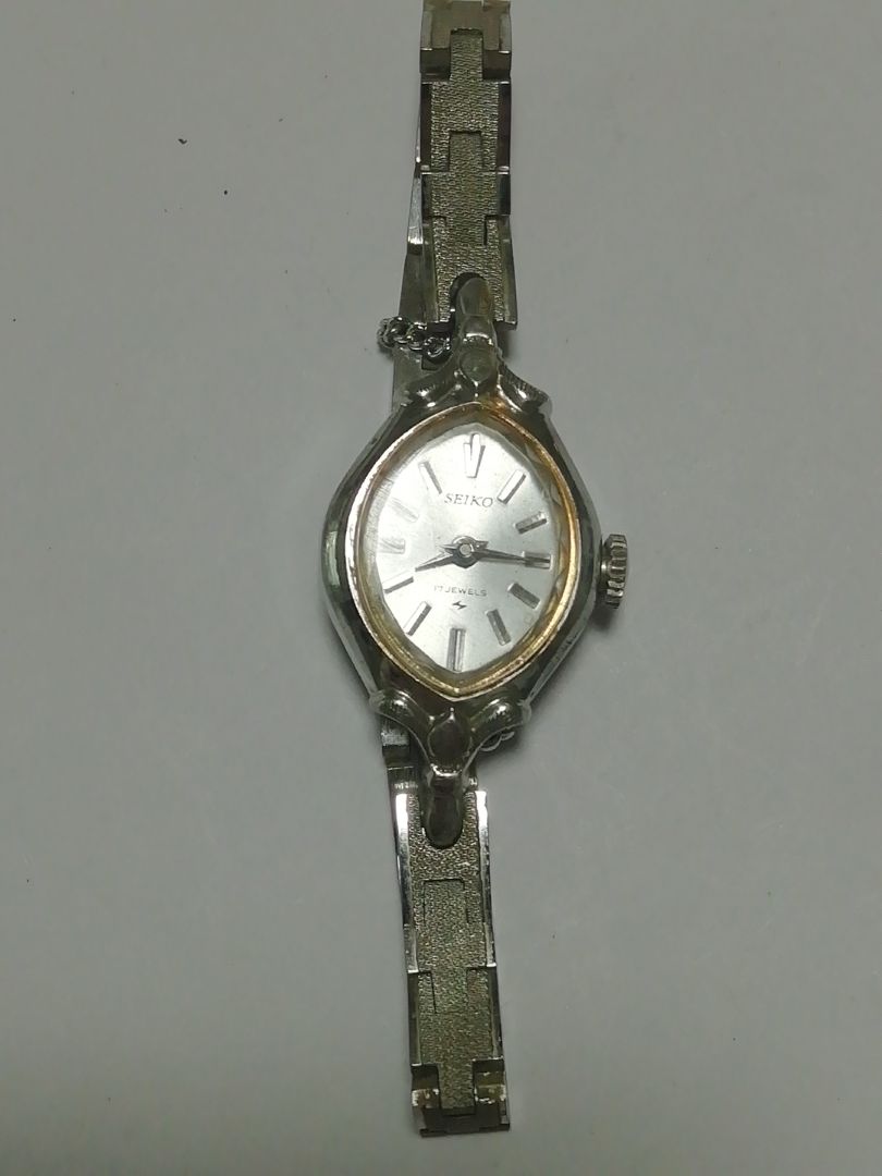 Seiko 21-7320 Analog Mechanical (Manual) Women Watch Solar 17Jewels Manual Winding Antique Working Item 5